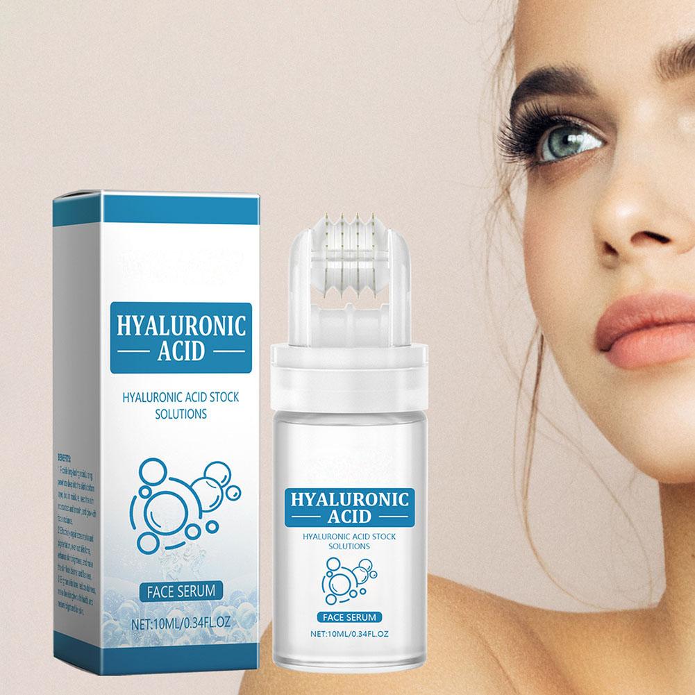 Skincare Moisturizer - Hyaluronzuur gezichtsserum 10 ml, met rollerapplicator,