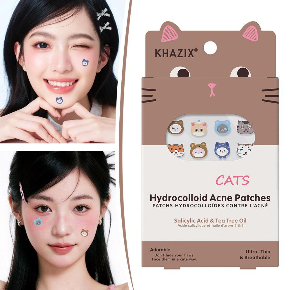 Skincare Moisturizer - 100/200/300 STUKS Schattige Kattenvormige Acnepleisters Onzichtbare