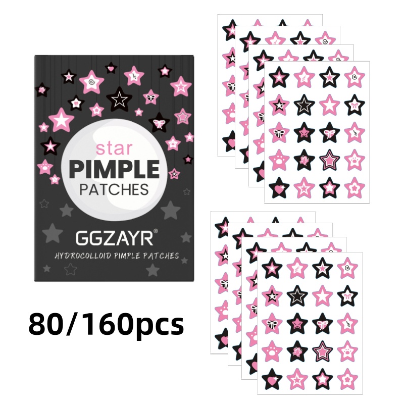 Skincare Moisturizer - 80/160 stuks Star Acne Patch Set