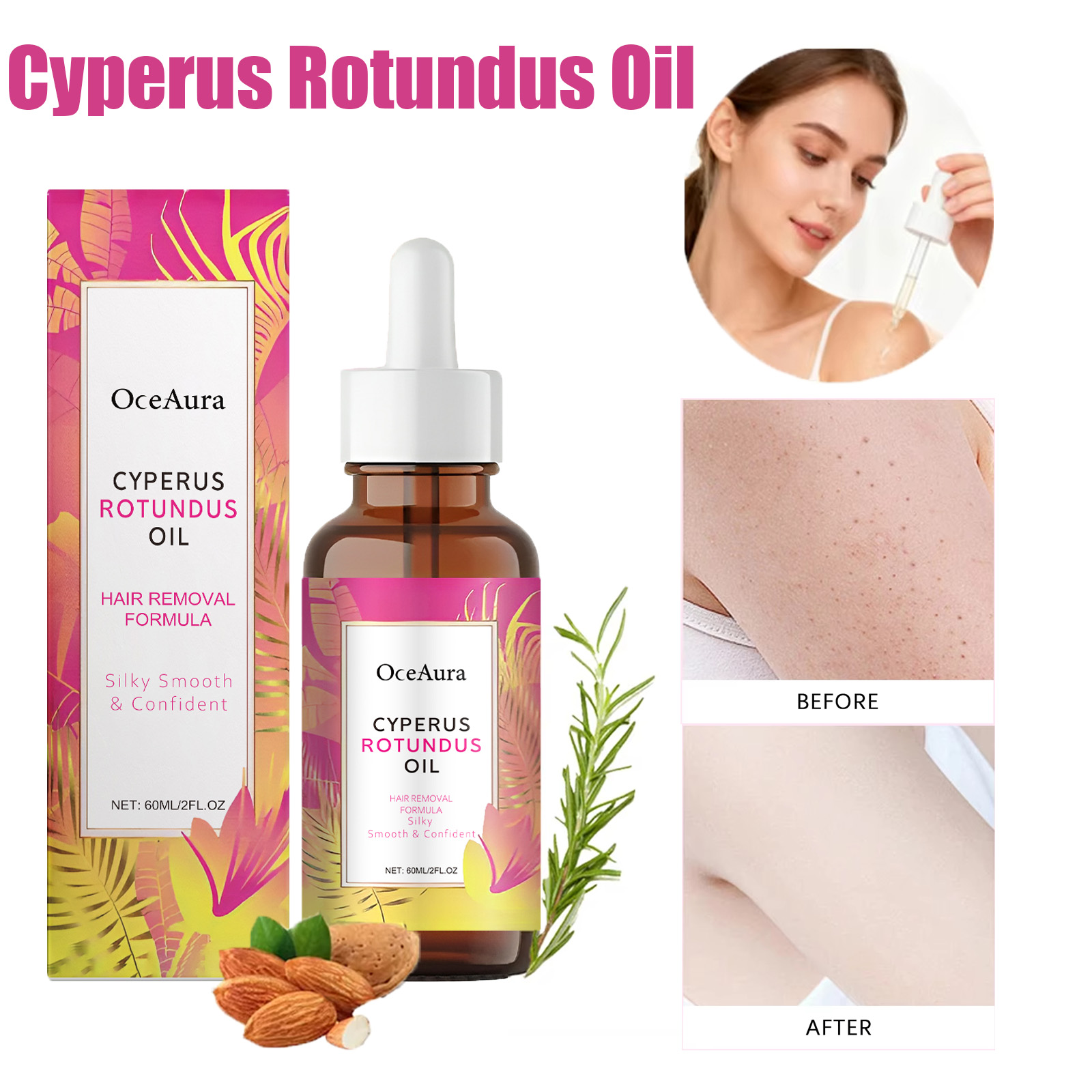 Tea Tree Spot Treatment - Natuurlijke haargroeiremmer olie na ontharing, huidverzorging