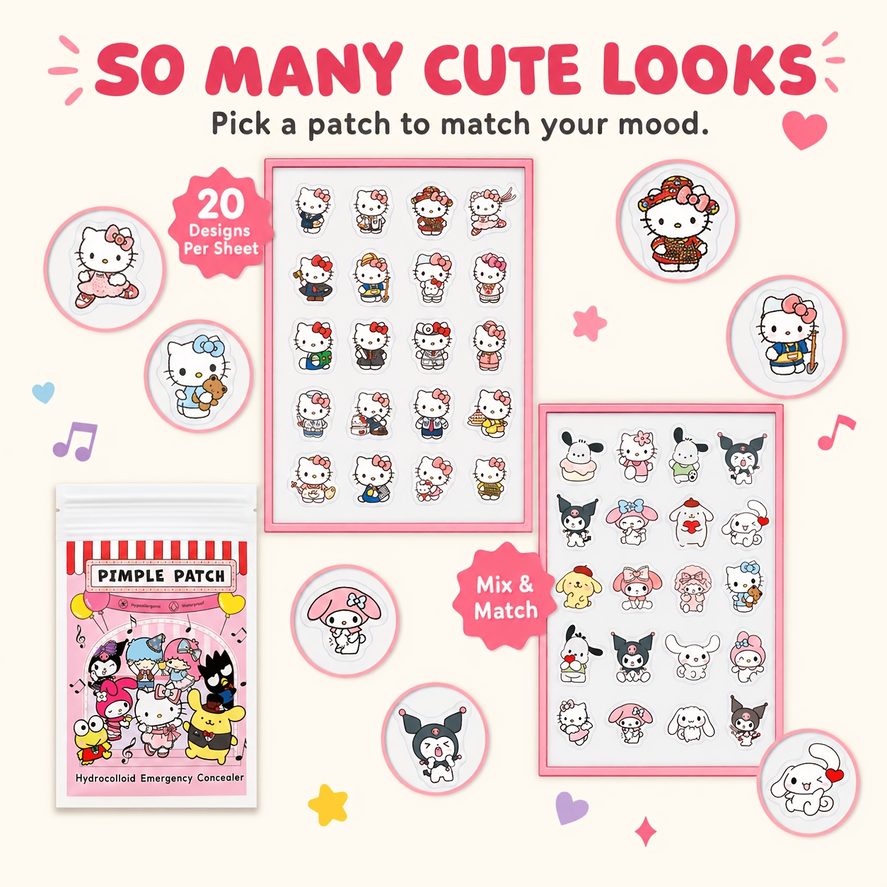 40/120 stuks Hello Kitty acnep - Skincare Acne recensie en prijs