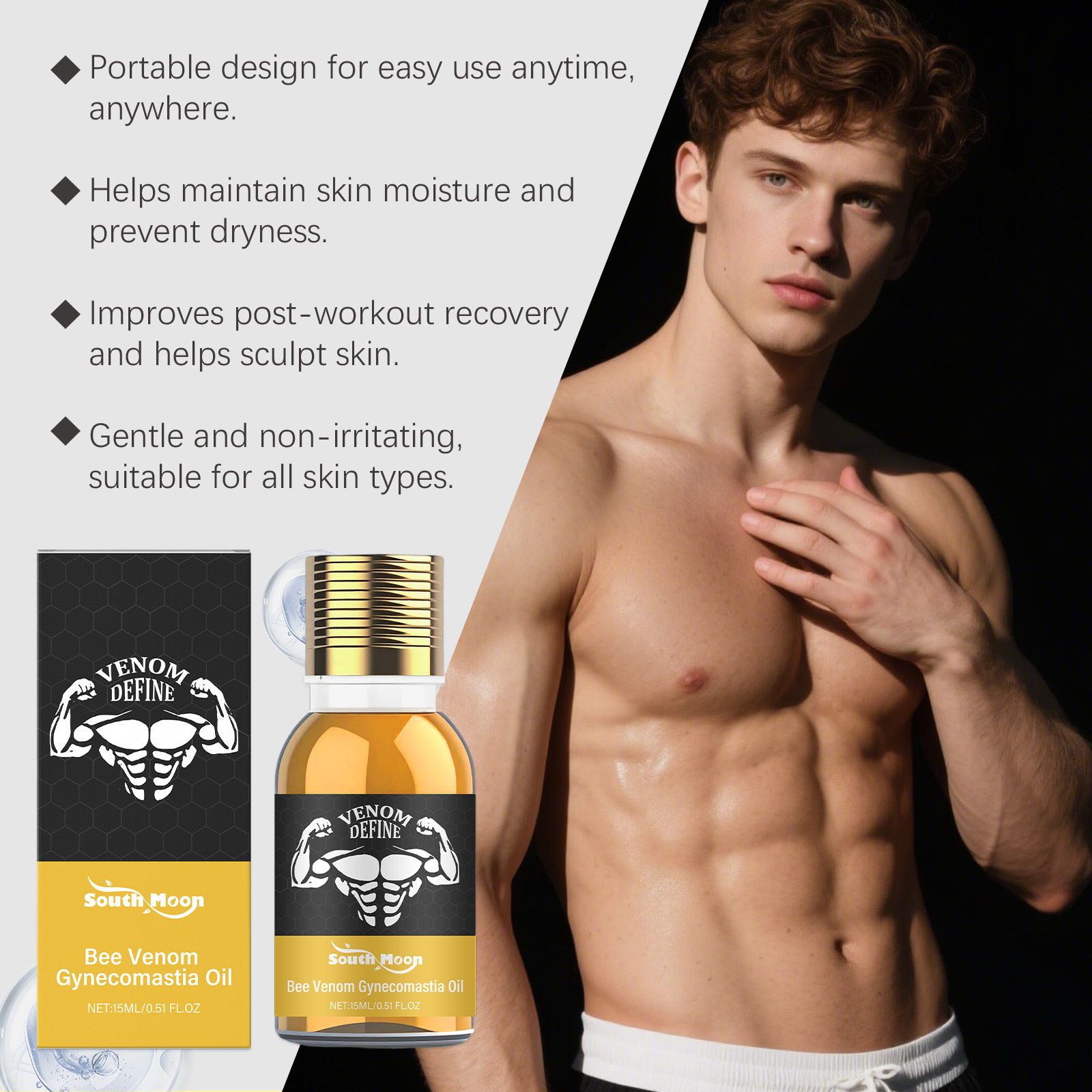 Bijengif Gynaecomastie Olie Vo - Skincare China recensie en prijs