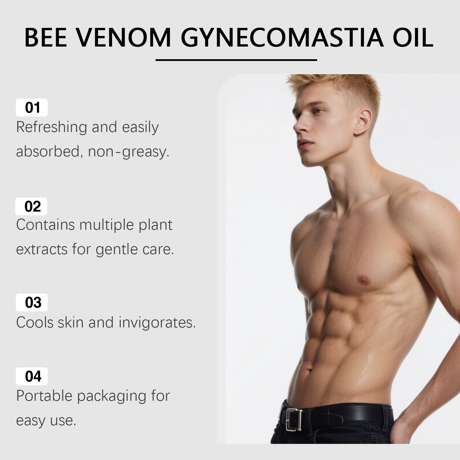 Bijengif Gynaecomastie Olie Vo - Skincare China recensie en prijs
