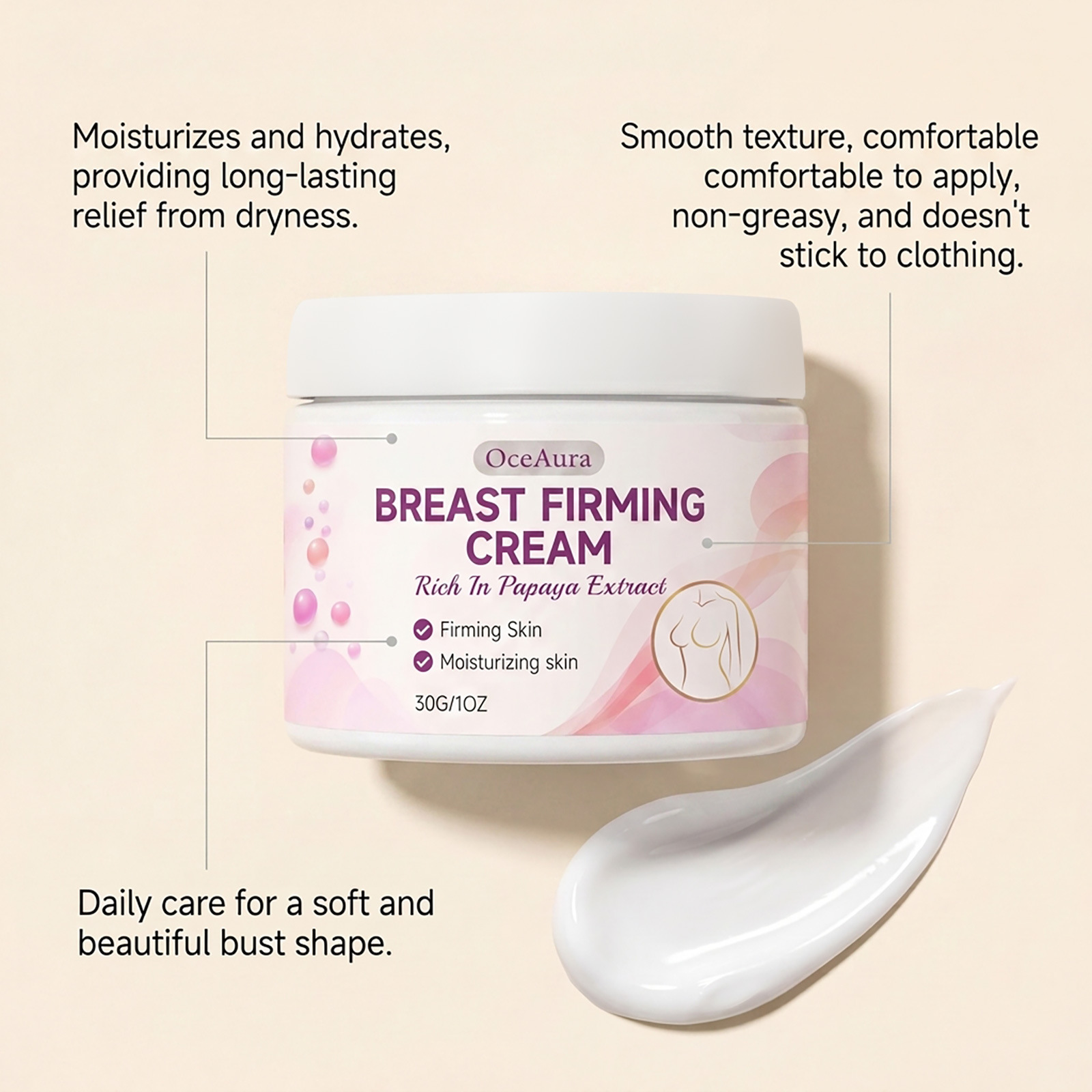 Borstverstevigende crème voor  - Skincare China recensie en prijs