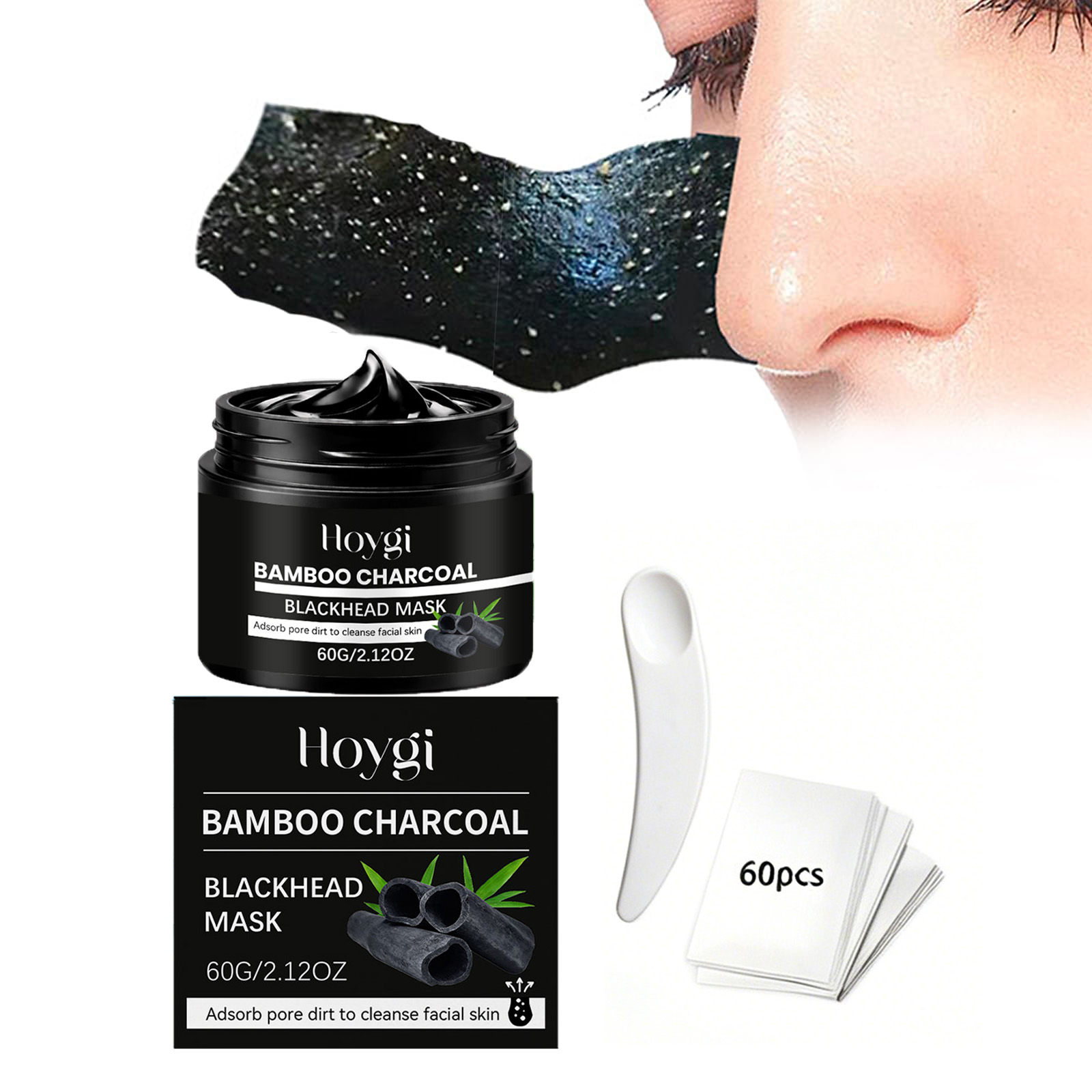 Bamboe houtskool mee-eters mas - Skincare China recensie en prijs